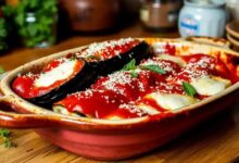 Rolinho de berinjela à parmegiana