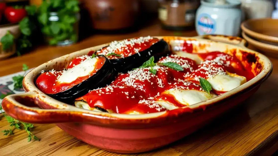 Rolinho de berinjela à parmegiana